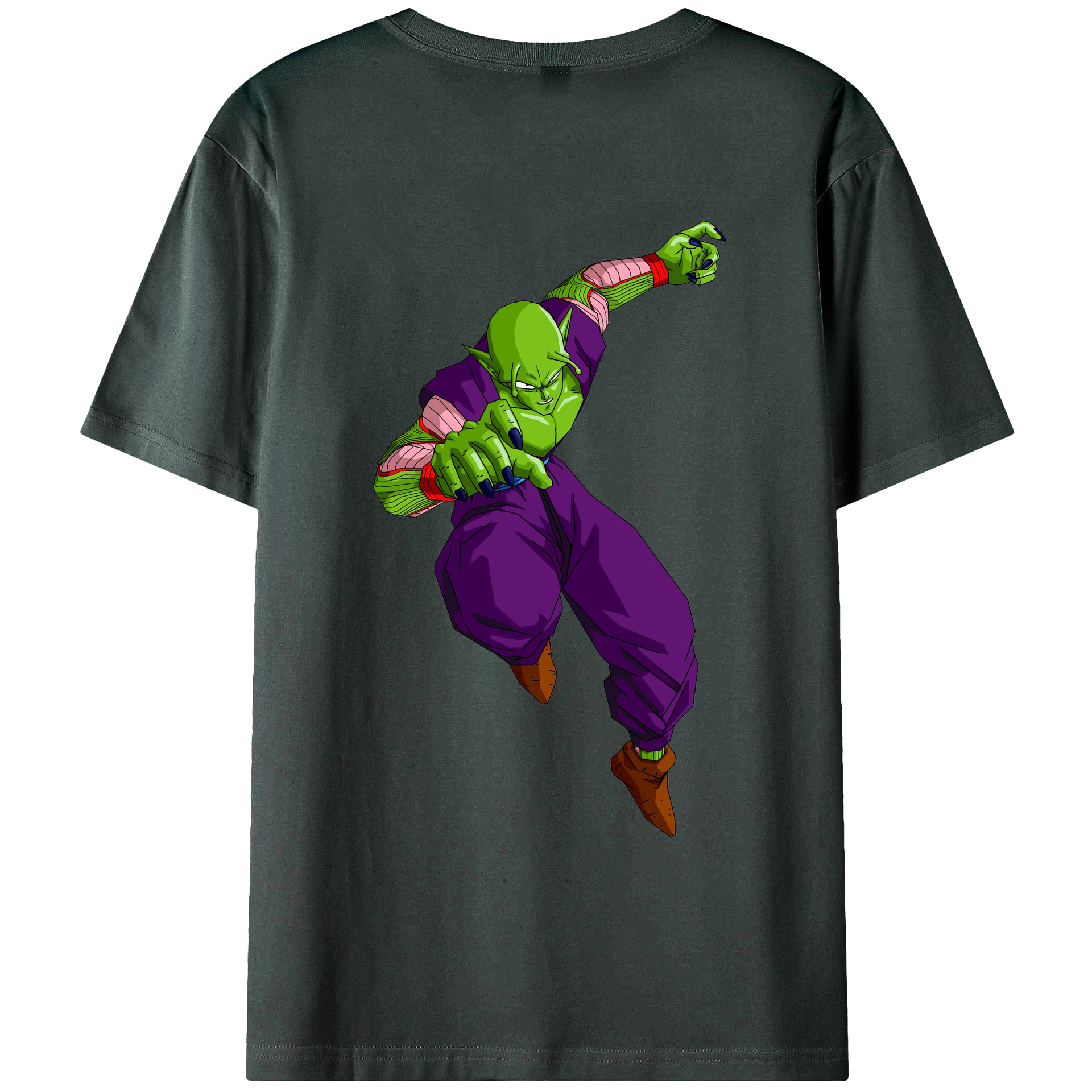（画像用） ドラゴンボール ピッコロ DRAGON BALL Piccolo 綿100％ メンズ半袖Tシャツ（バックプリント） 通気性